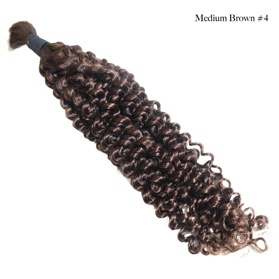 Boho Deep Curly Bulk Braiding Hair - TAMY DOLL HAIR